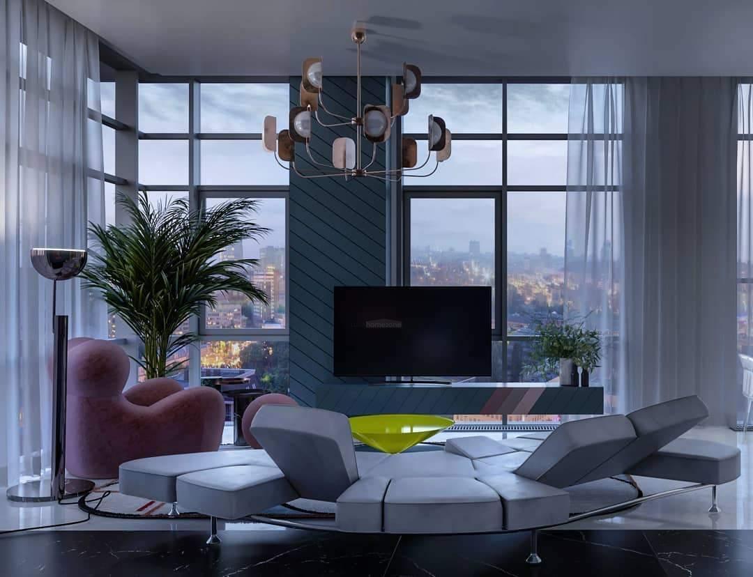 LEAF Chandelier with 4/12/24 heads-Sylvia Space