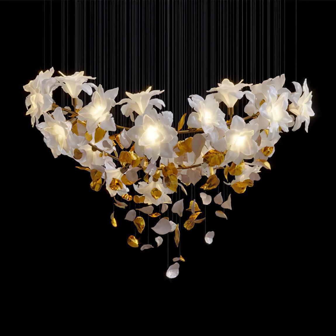 Flying Flowers Fluttering Chandelier with 6 Types-Sylvia Space