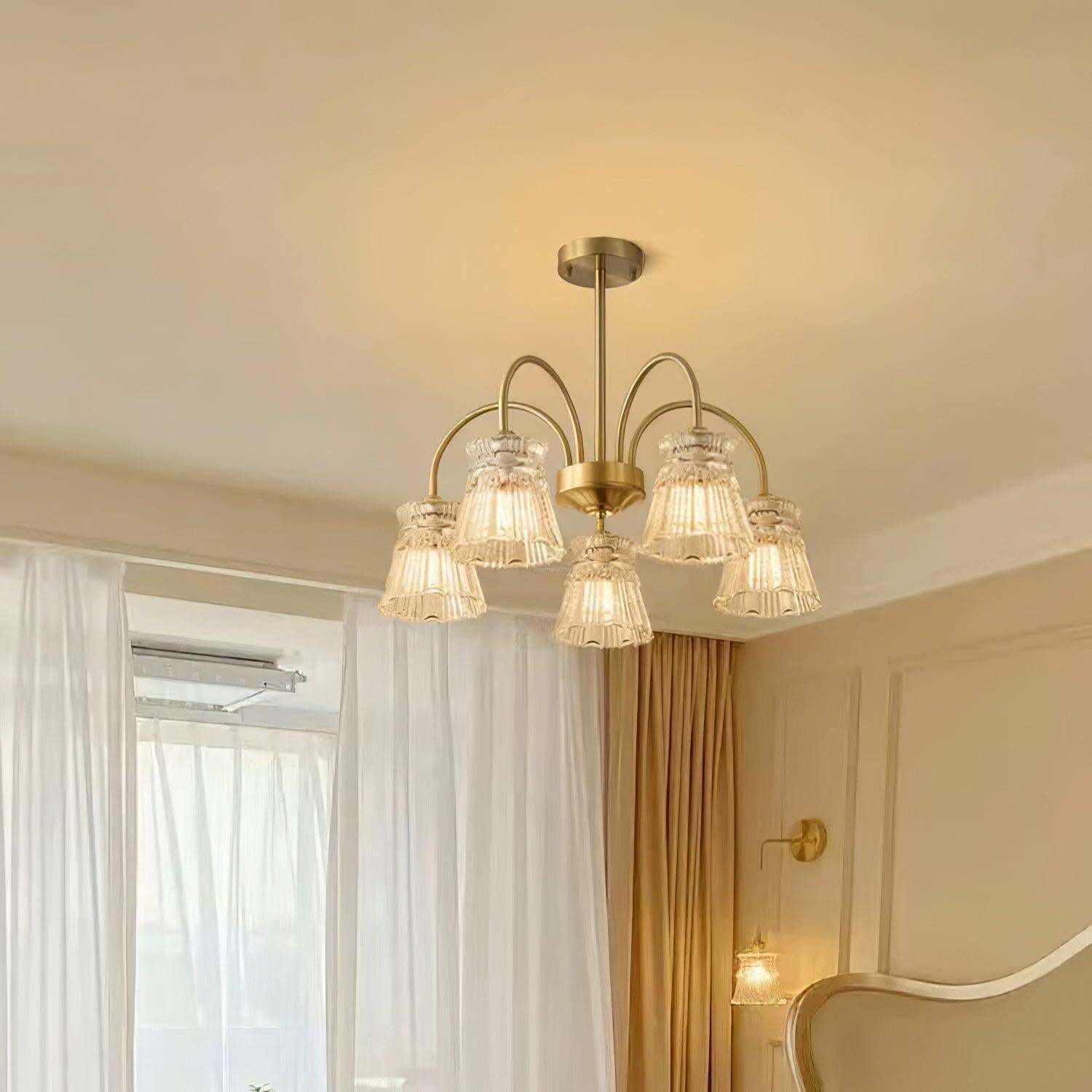 Ice Cream Crystal Chandeliers with 3/5/6/8 heads-Sylvia Space