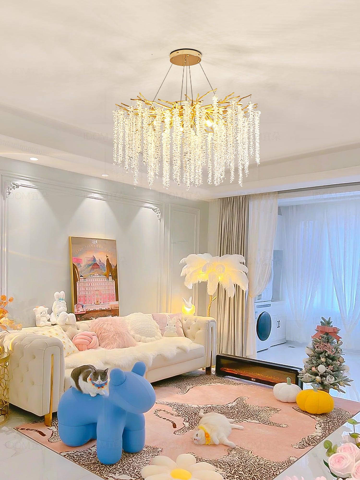 Albero Crystal Chandelier with 8/10/14 heads-Sylvia Space