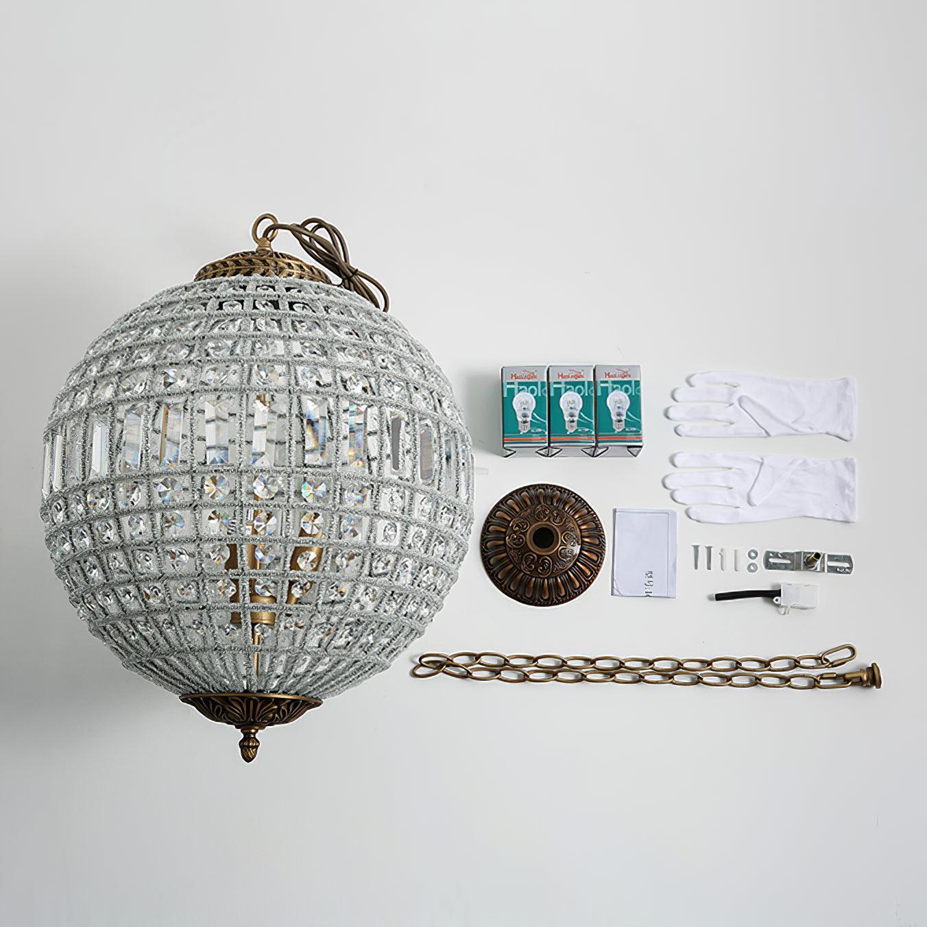 Traditional Globe Chandelier-Sylvia Space