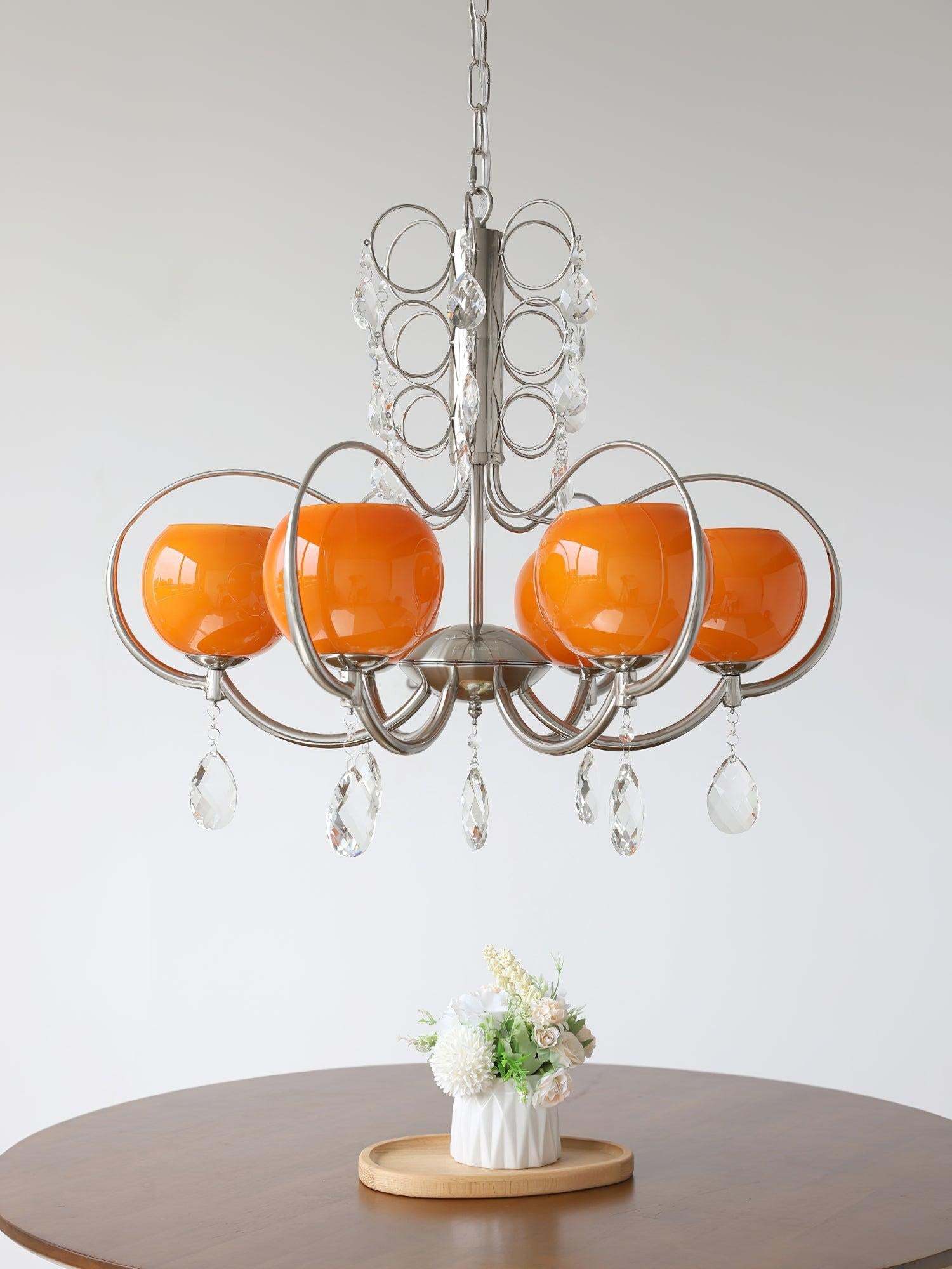 Doria Crystal Chandelier with 6/8/10 heads-Sylvia Space