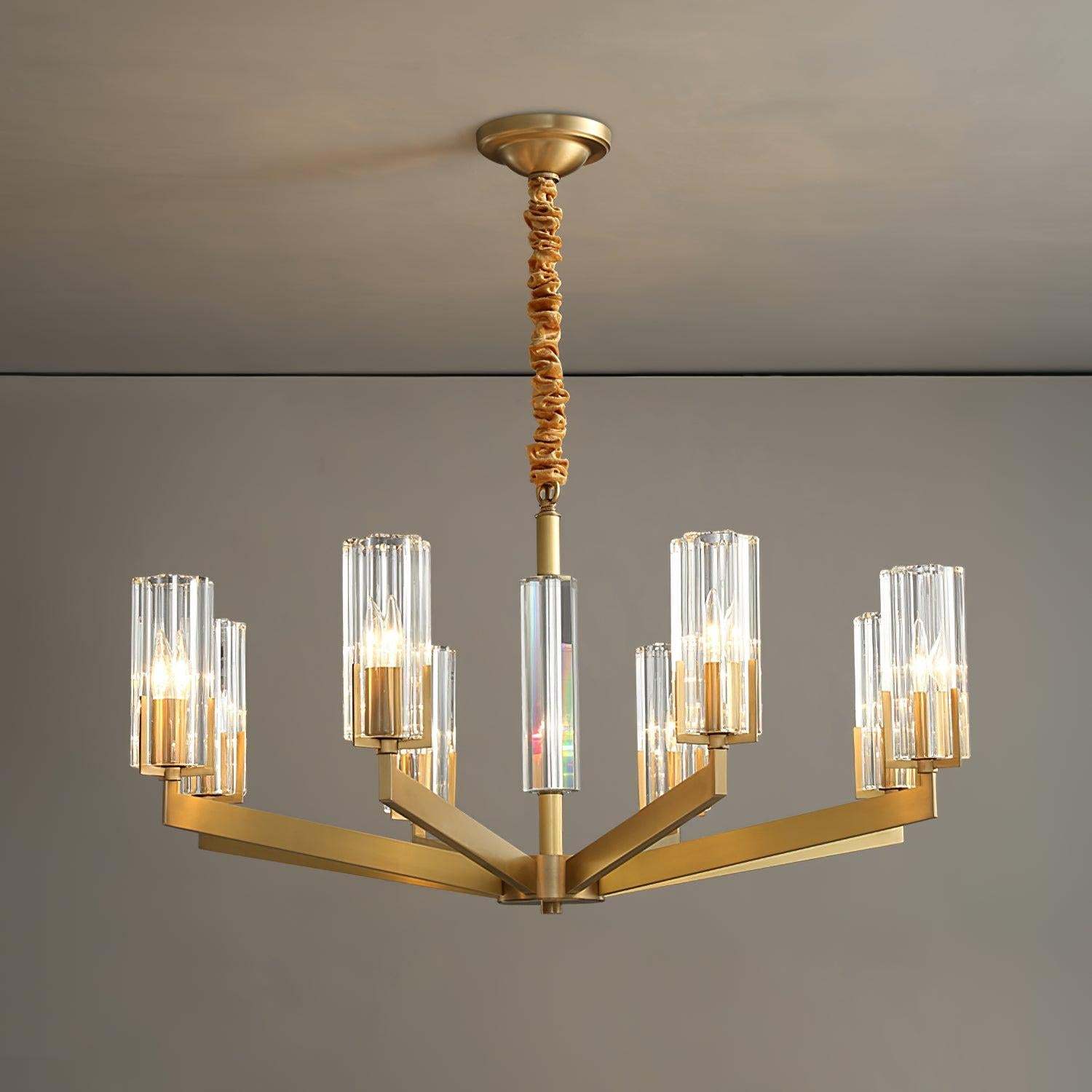 Kayla Brass Chandelier with 6/8/10/15 heads