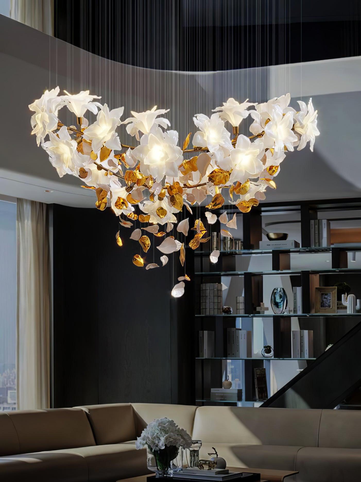 Flying Flowers Fluttering Chandelier with 6 Types-Sylvia Space