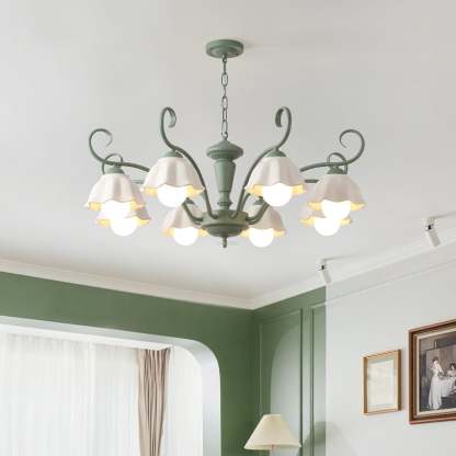 Savoy Flower Chandelier with 3/6/8 heads-Sylvia Space
