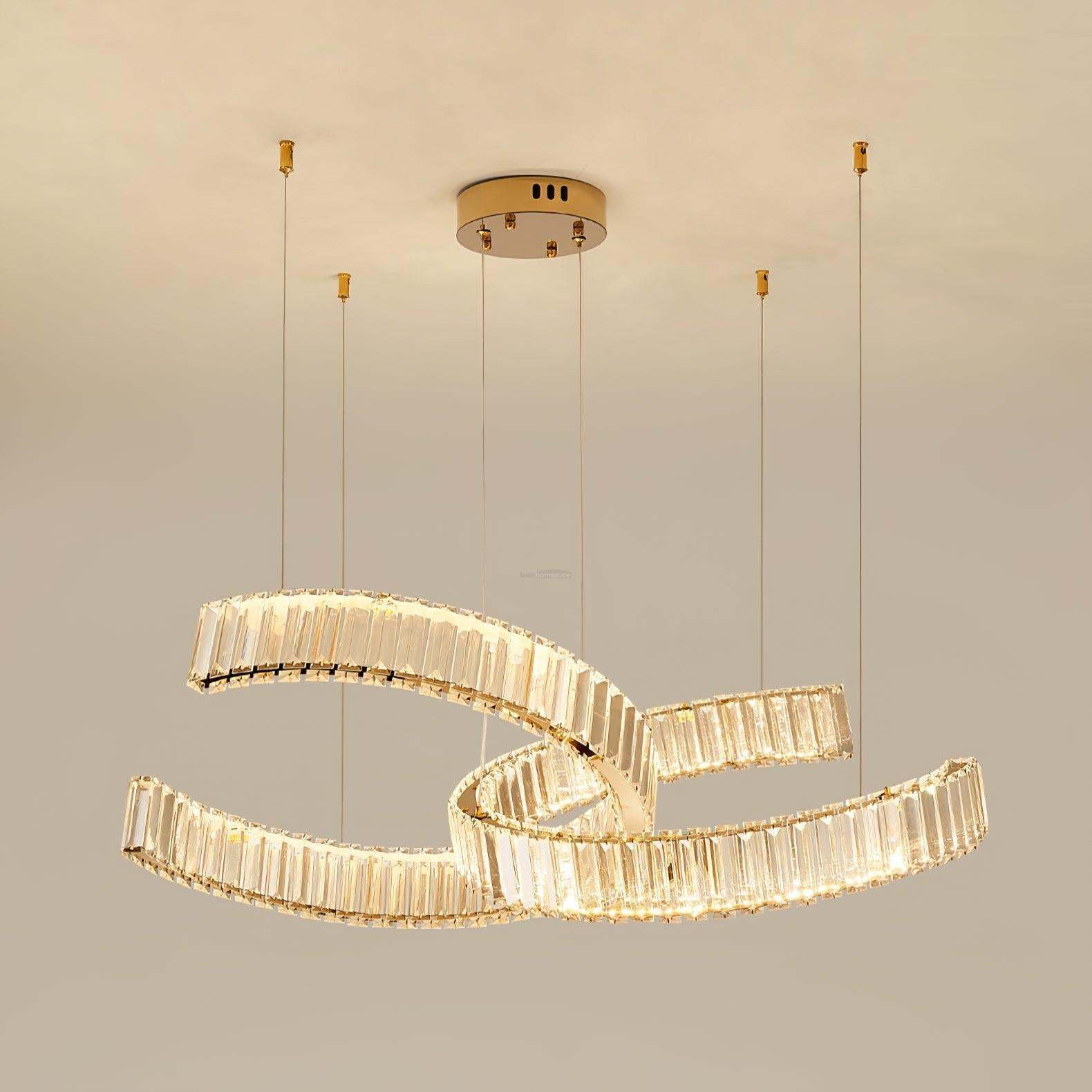 Vortex Double Circular Chandelier-Sylvia Space