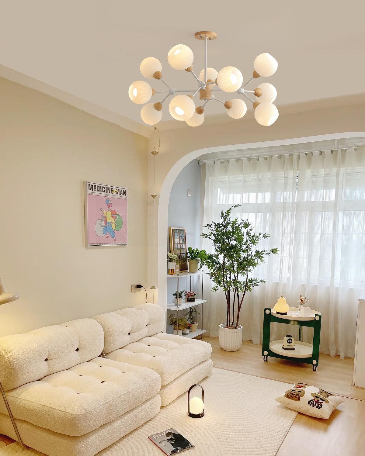 Shpehp Wood Chandelier with 6/9/12 heads-Sylvia Space