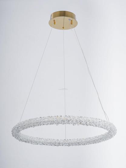 Crystal Ring Chandeliers-Sylvia Space