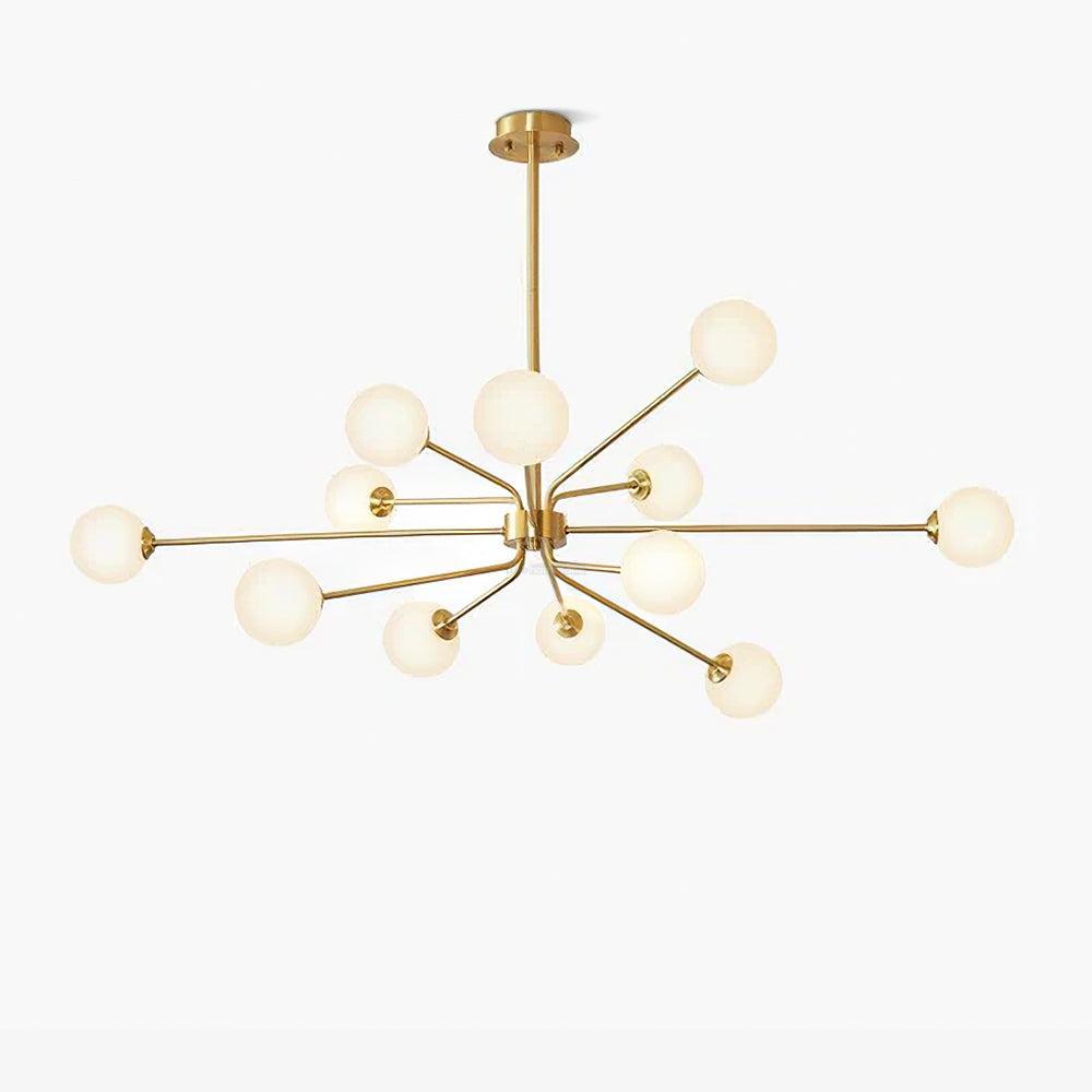 Solaire Arm Chandelier with 6/9/12 heads-Sylvia Space