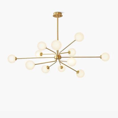 Solaire Arm Chandelier with 6/9/12 heads-Sylvia Space