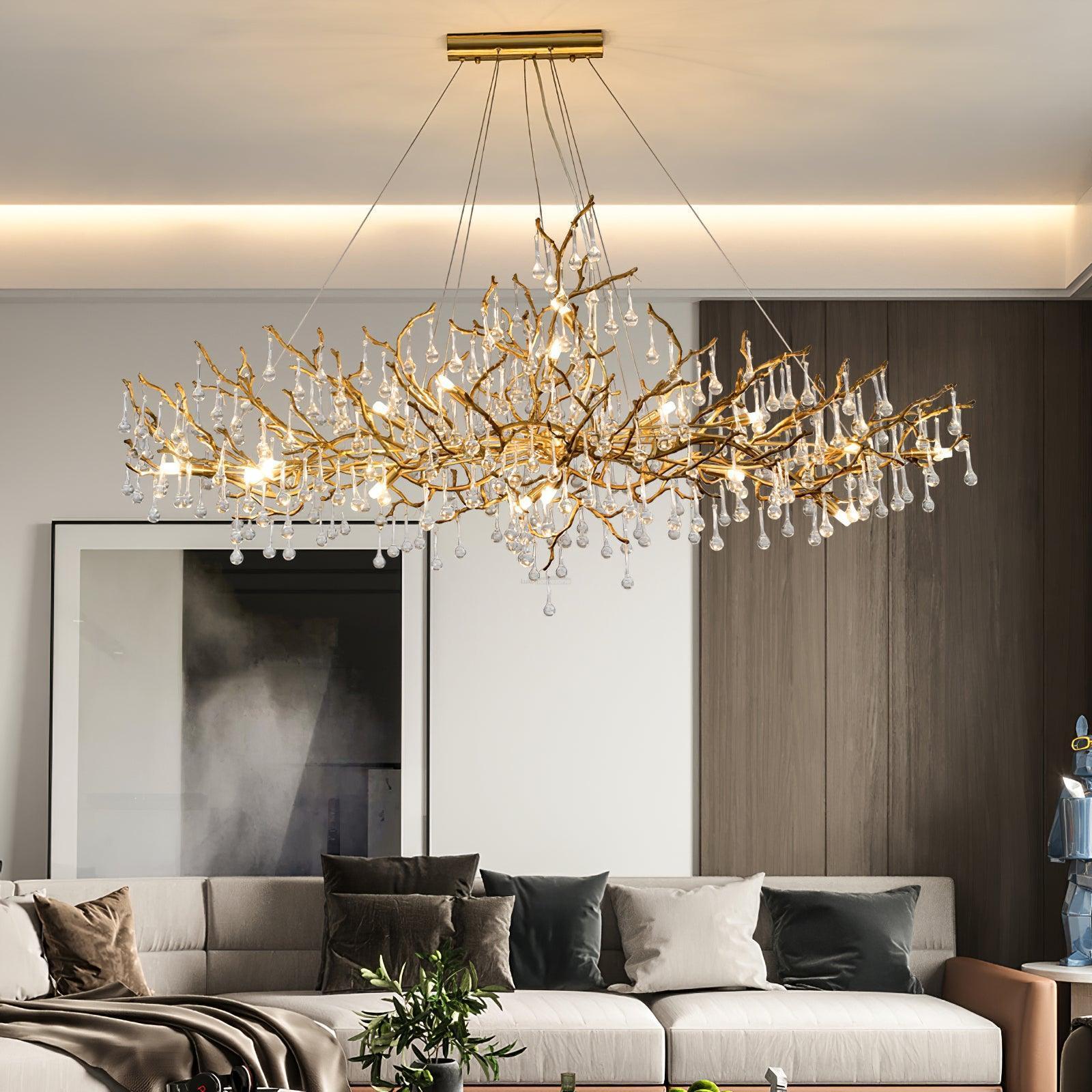 Bijou Tear Drop Style Chandelier-Sylvia Space
