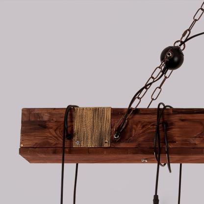 Wooden Hanging Multi Chandelier-Sylvia Space