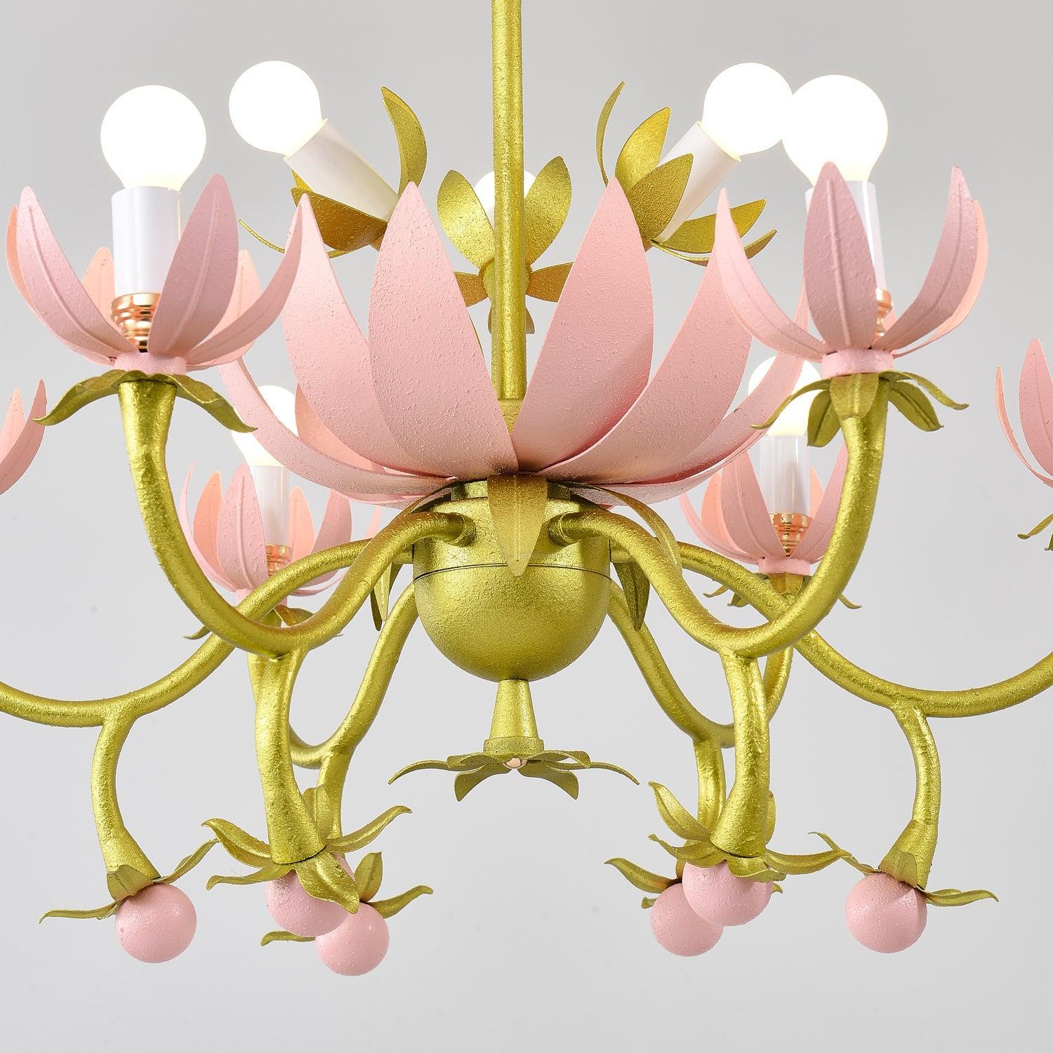 Mardi Gras Blossom Chandelier  Φ 25.6″-Sylvia Space