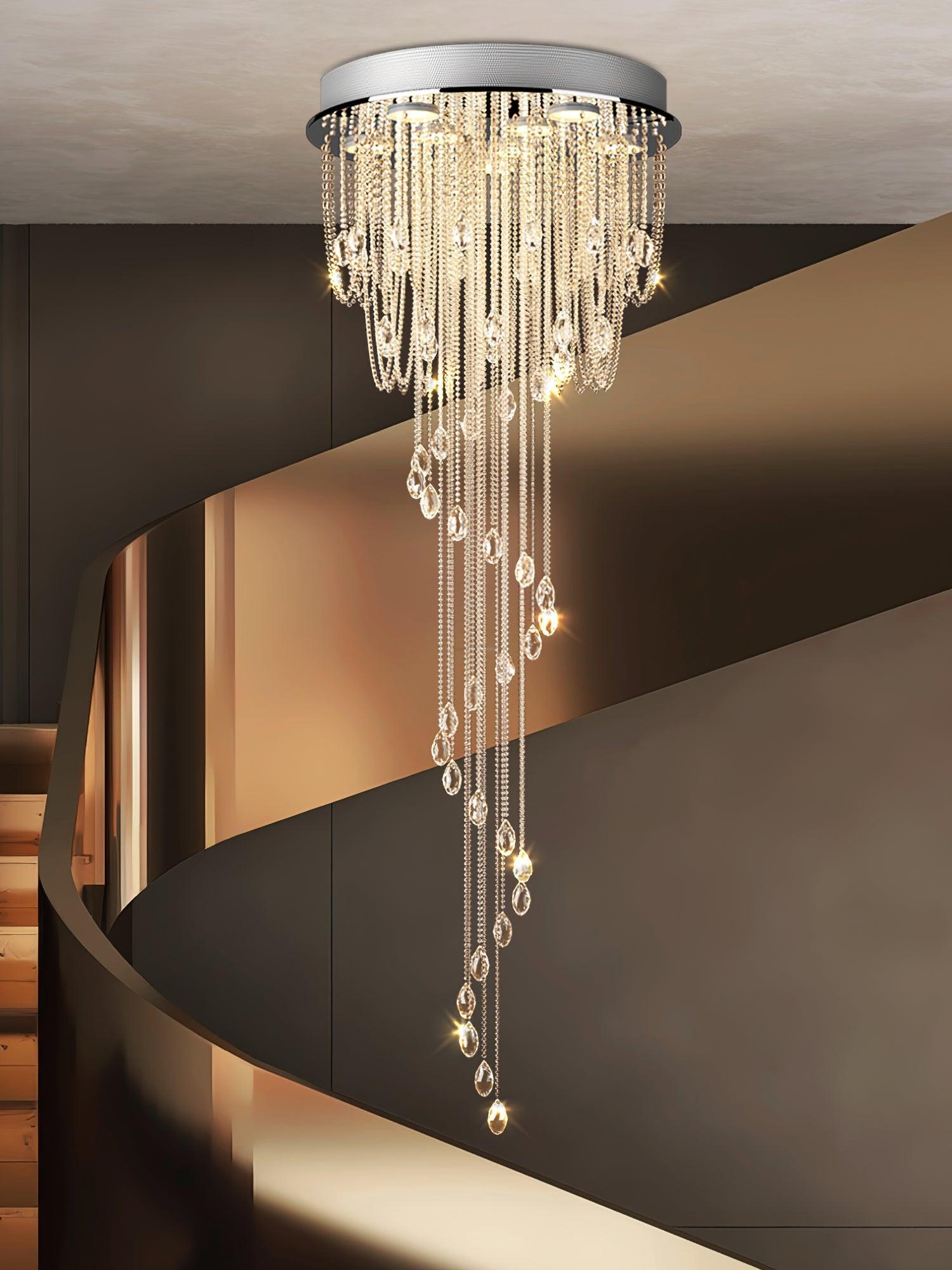 Classic Symphony Spiral Round Chandelier-Sylvia Space