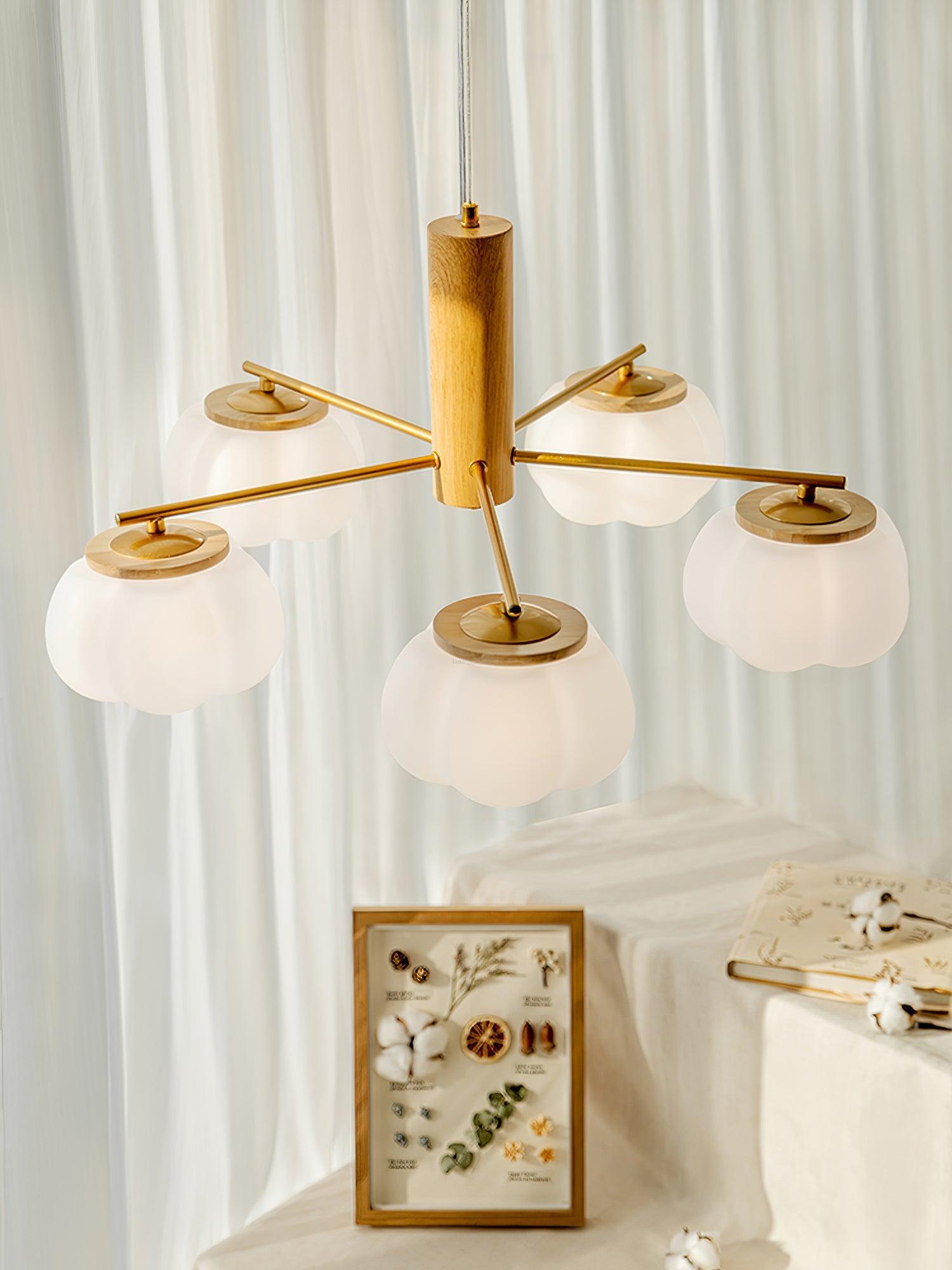 Cotton Balls Round/Linear Chandelier-Sylvia Space