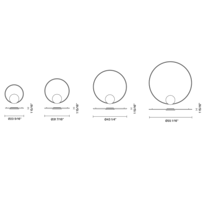 Olympic Wall / Ceiling Light