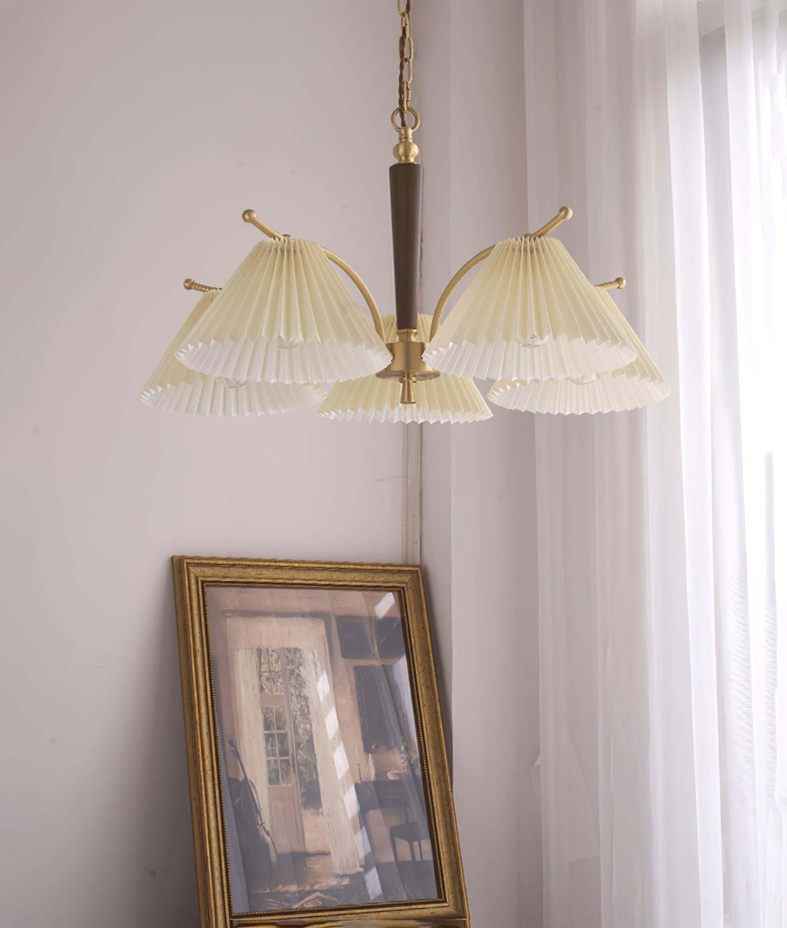 Wrinkled Chandelier with 3/5 heads-Sylvia Space