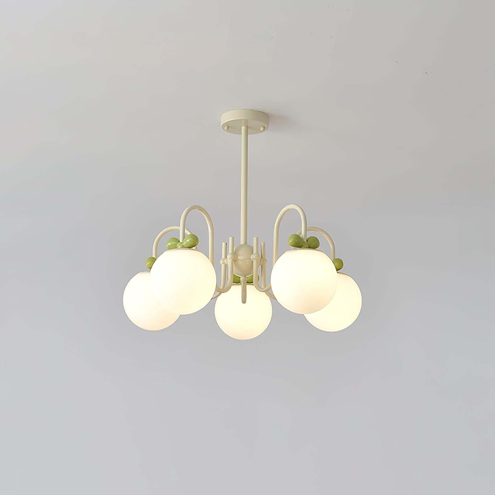 Cream Cherry Chandelier with 4/5/6/8 heads-Sylvia Space