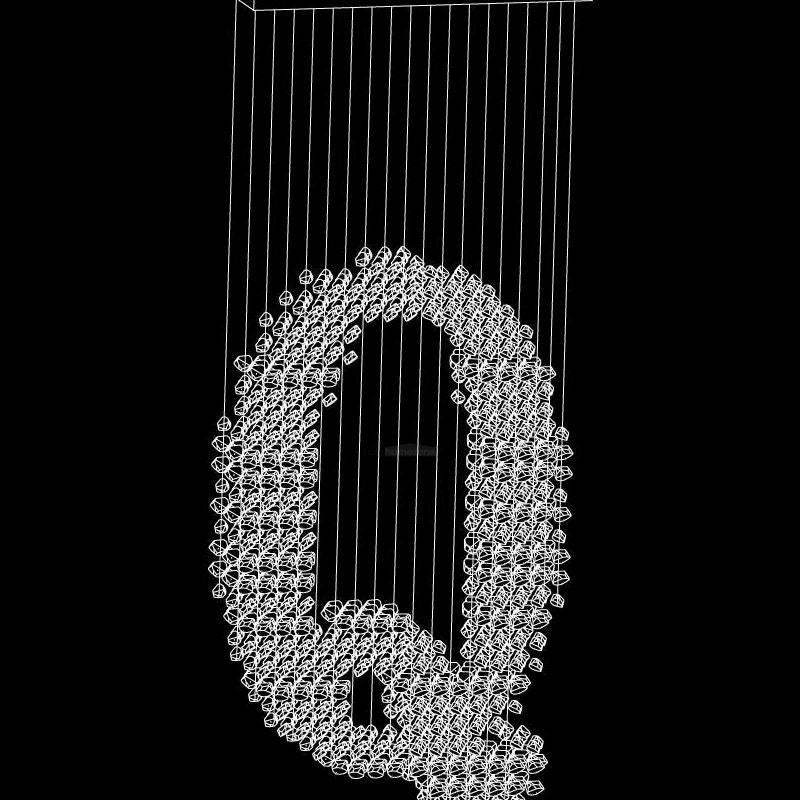 Charcoal Letter  Chandeliers Q-Sylvia Space