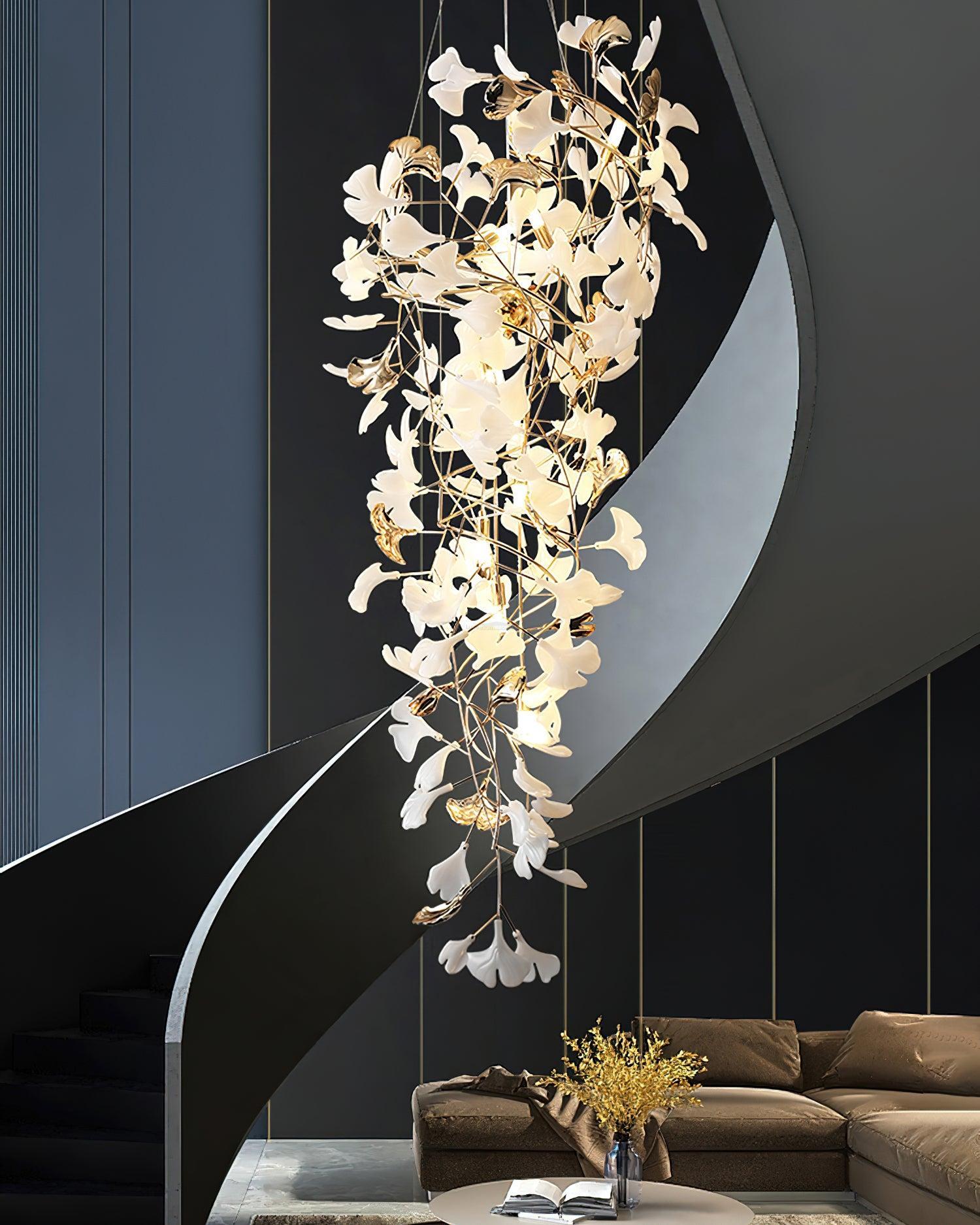 Gingko chandelier with Long Branch-Sylvia Space
