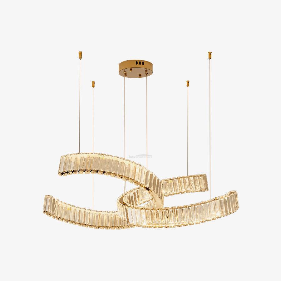 Vortex Double Circular Chandelier-Sylvia Space