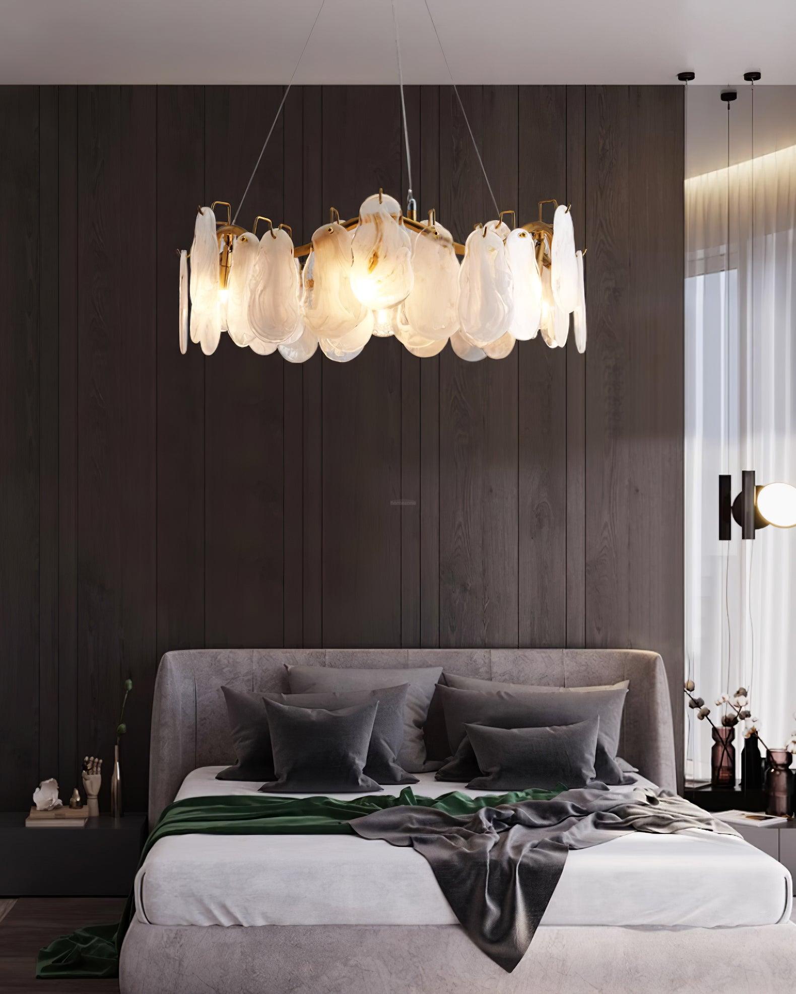 Mahina Cloud Round/Linear Chandelier-Sylvia Space