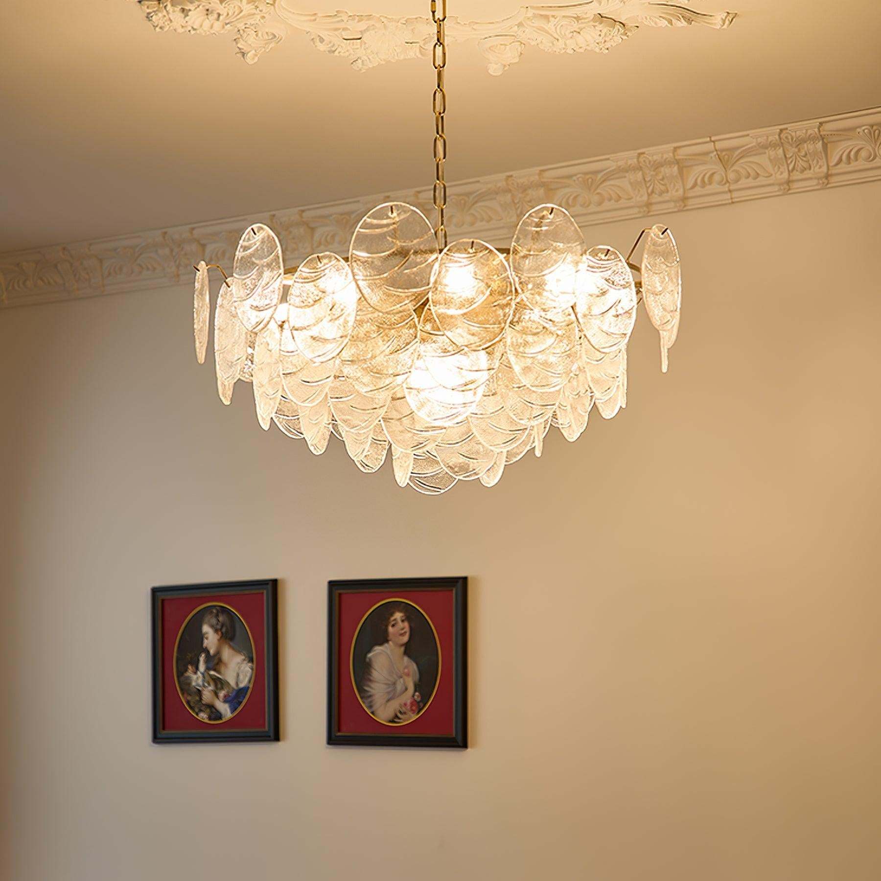 Victorian Disc Round Chandelier-Sylvia Space
