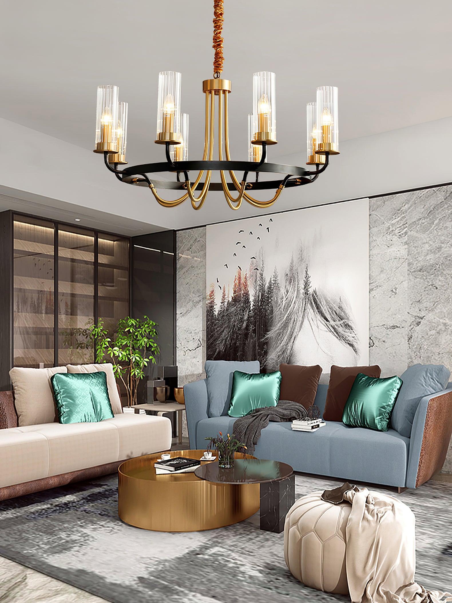Kearney Chandelier Φ 27.2″-Sylvia Space