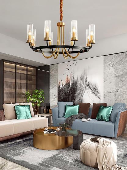 Kearney Chandelier Φ 27.2″-Sylvia Space