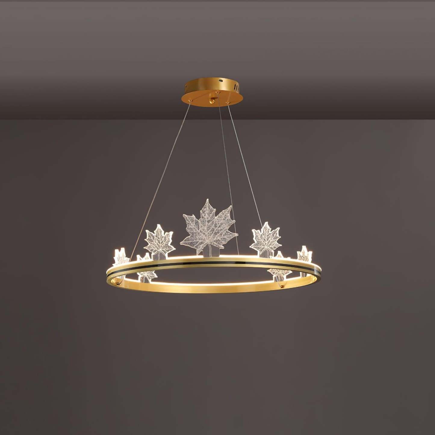 Ion Leaf Ring Chandelier-Sylvia Space