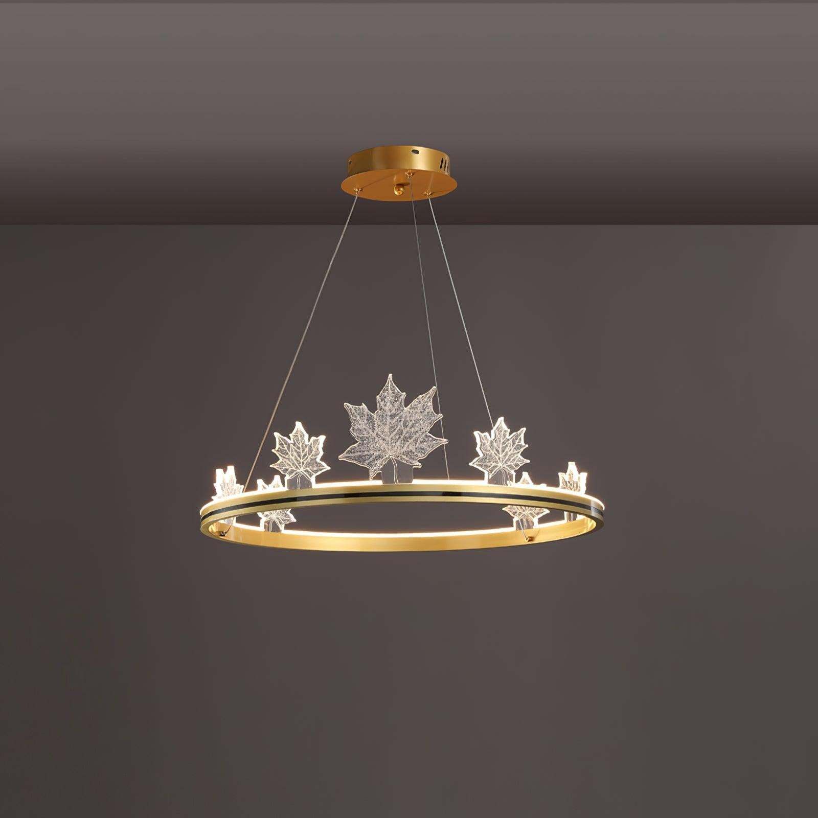 Ion Leaf Ring Chandelier-Sylvia Space