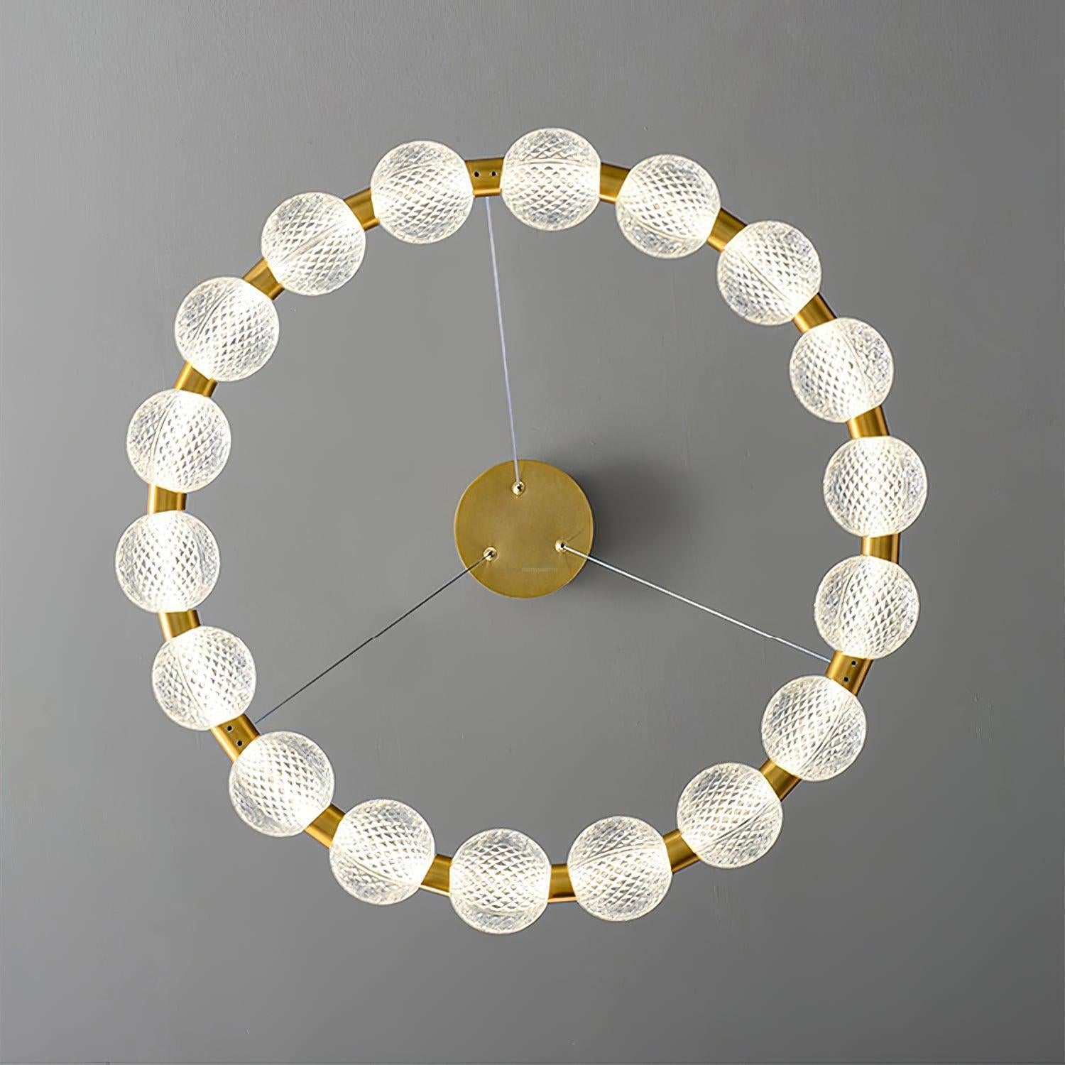 Pearl Ring Chandelier-Sylvia Space