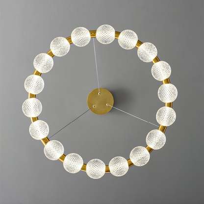 Pearl Ring Chandelier-Sylvia Space