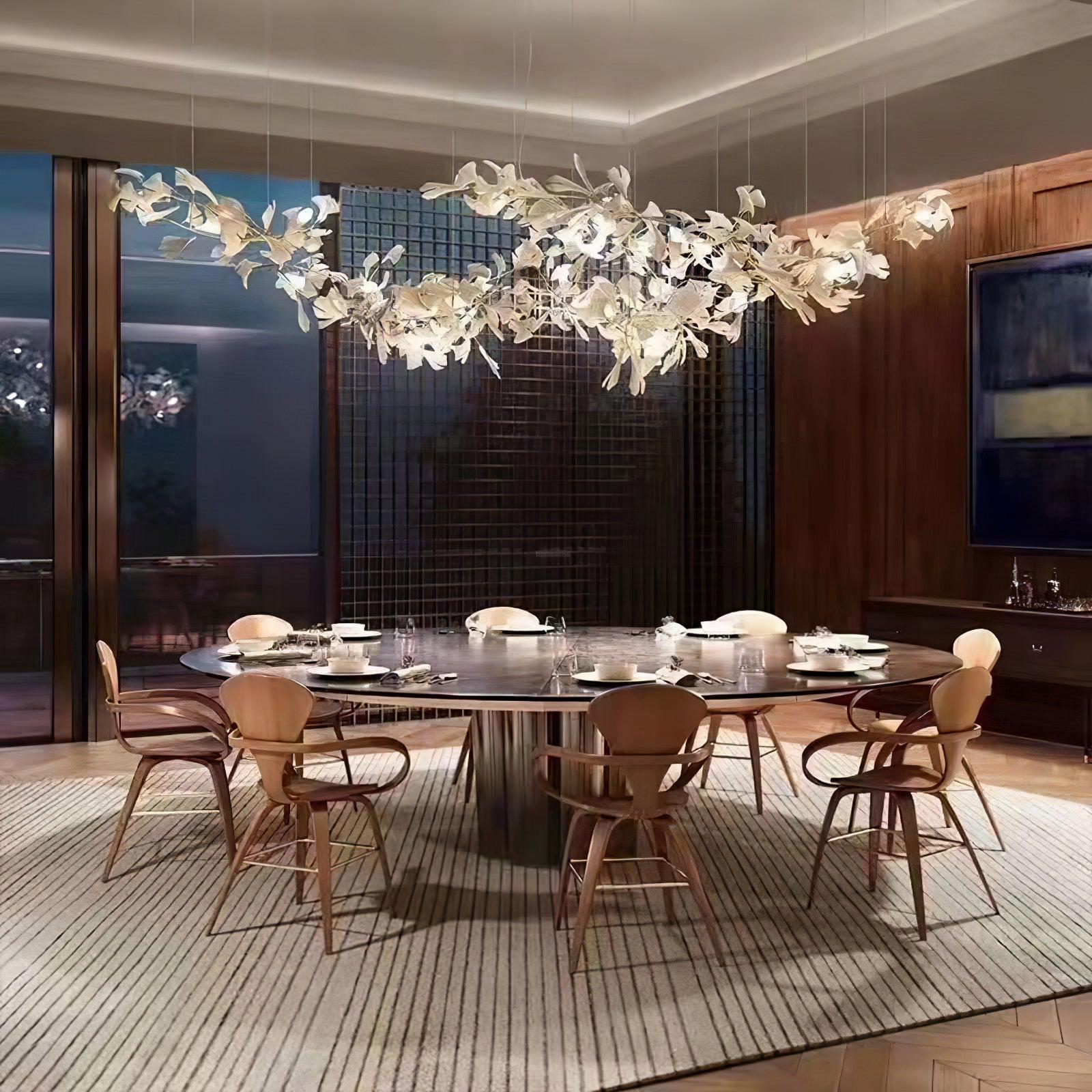 Gingko Chandelier with Double Layer Combination-Sylvia Space