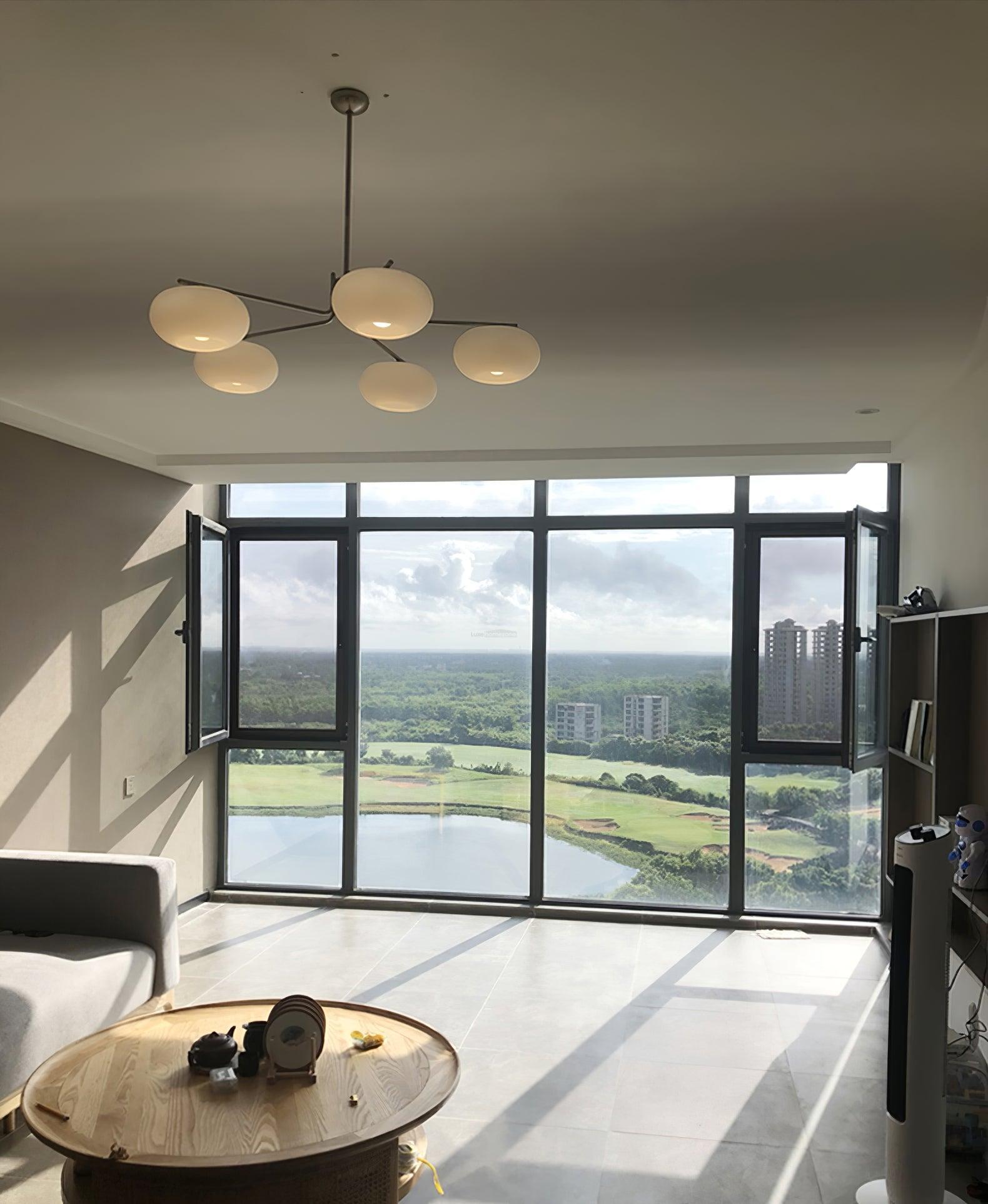 Barndon Round Chandelier-Sylvia Space