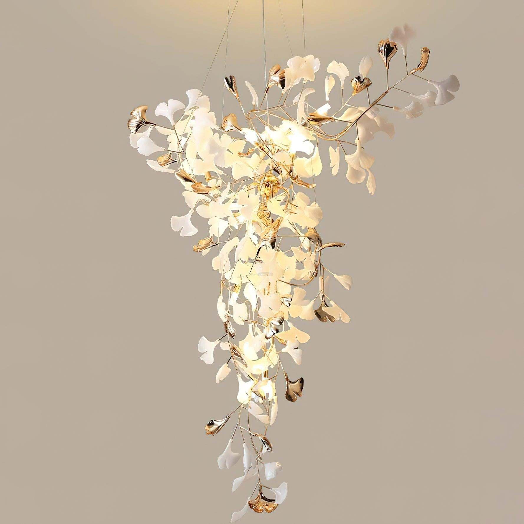 Ginkgo Tip Tlying Chandelier with 2 models-Sylvia Space