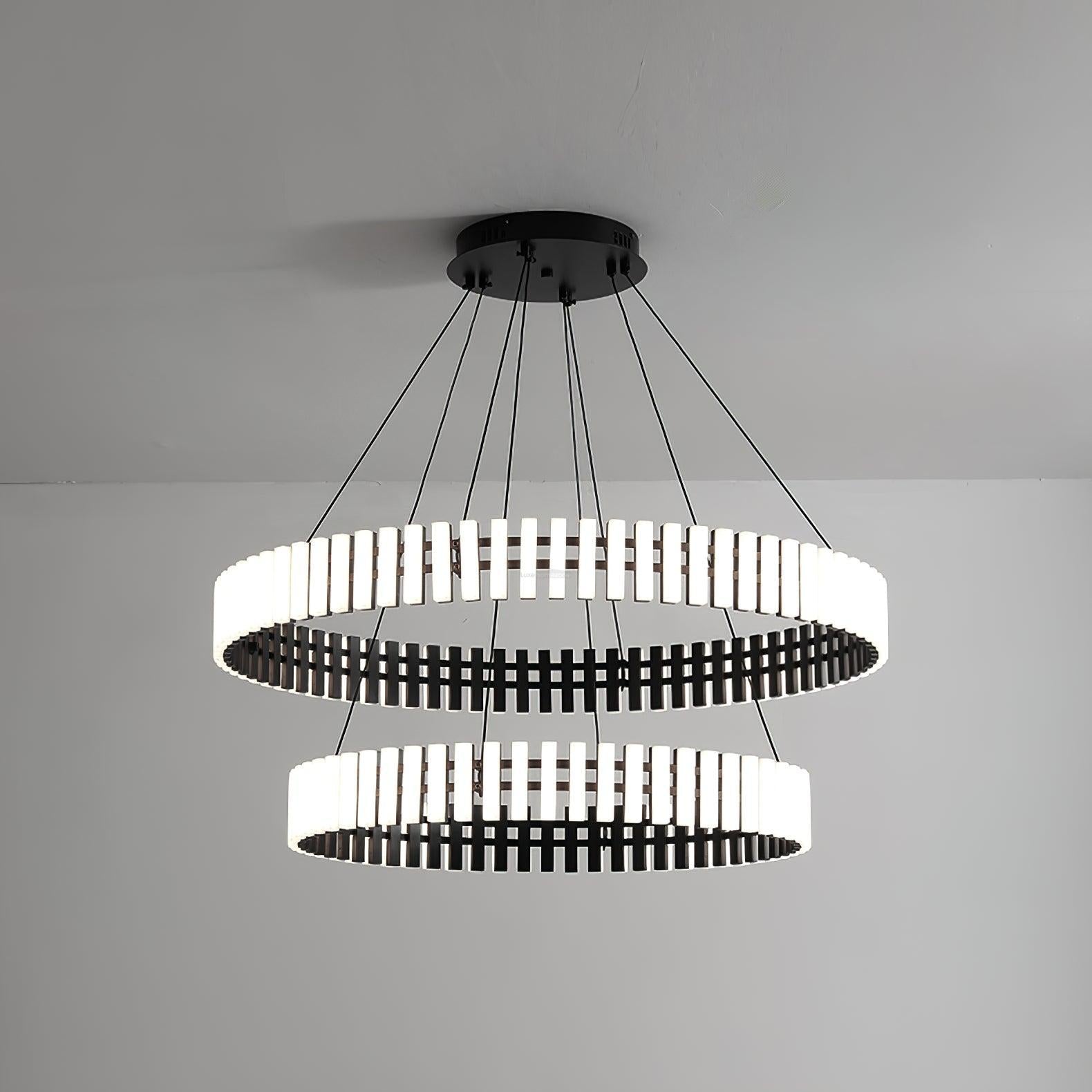 Hanging LED Chandelier ∅ 15.7″-Sylvia Space