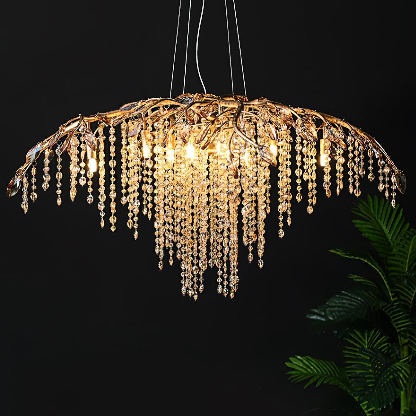 Autumn Twilight Round/Linear Chandelier-Sylvia Space