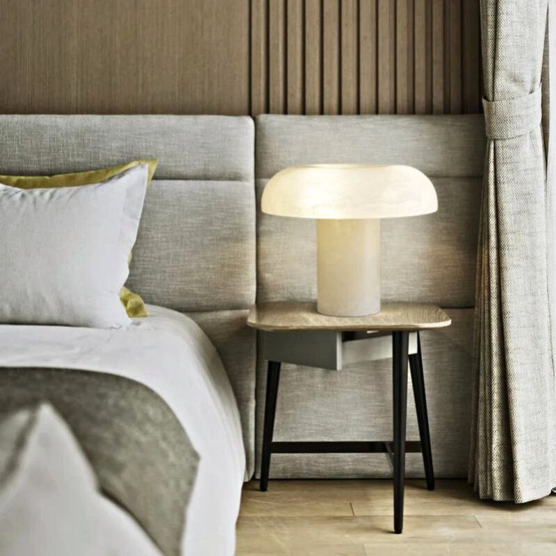 Habros Alabaster Table Lamp-Sylvia Space