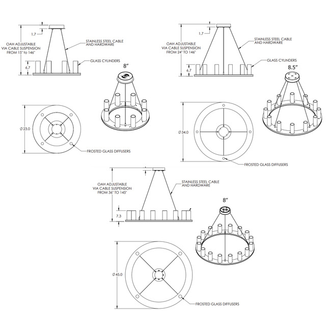Corona Ring Chandelier
