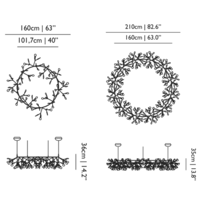 Heracleum III The Big O Chandelier