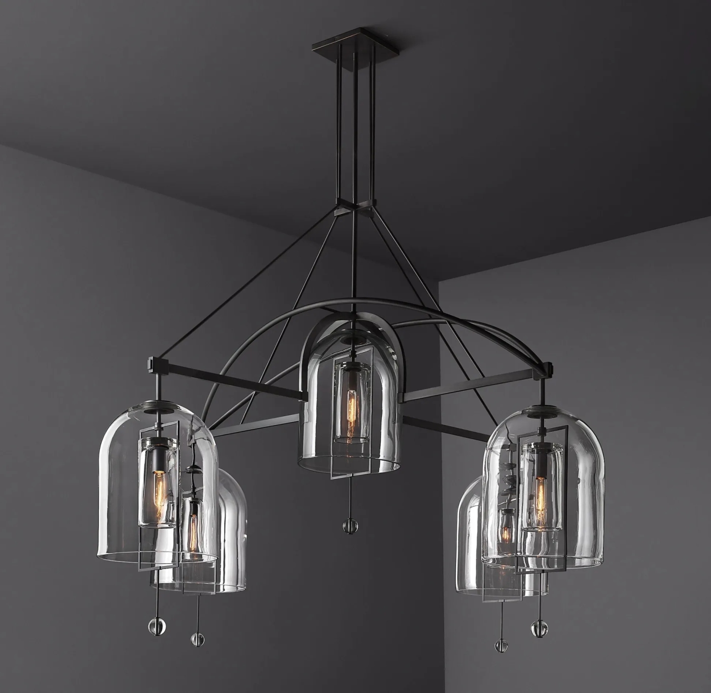 Fulcrumn Round Chandelier 73" 5-Lights