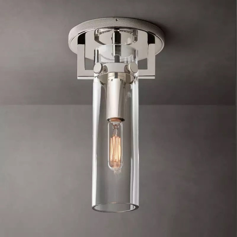 Machinisty Glass Cylindrical Wall Sconce 9"H
