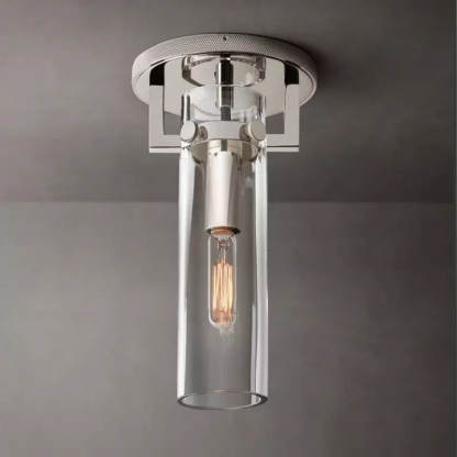 Machinisty Glass Cylindrical Wall Sconce 9"H