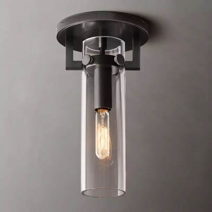 Machinisty Glass Cylindrical Wall Sconce 9"H