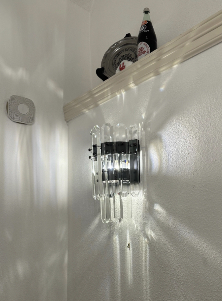 Bonnieo Faceted Crystal Wall Sconce
