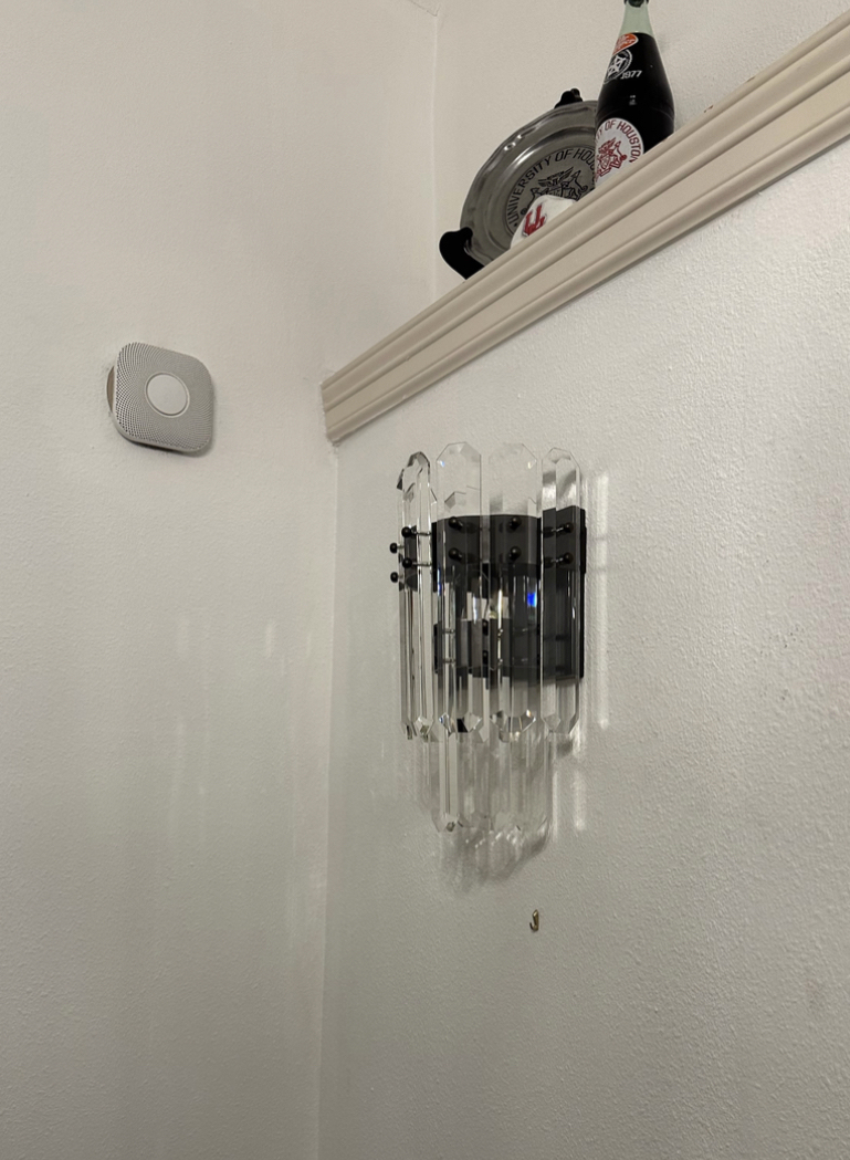 Bonnieo Faceted Crystal Wall Sconce