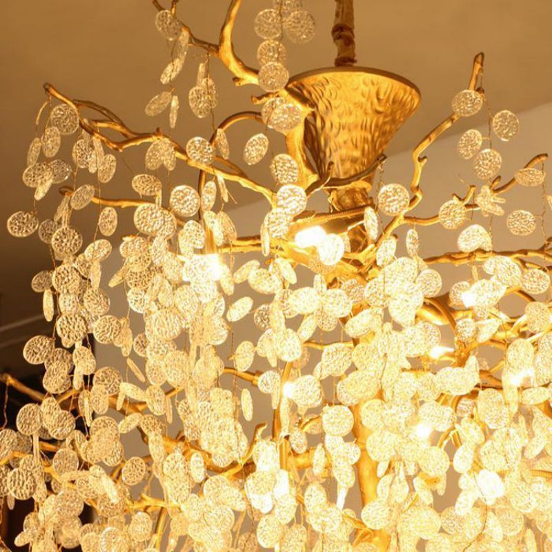 Two-Tier Large Branch Chandelier