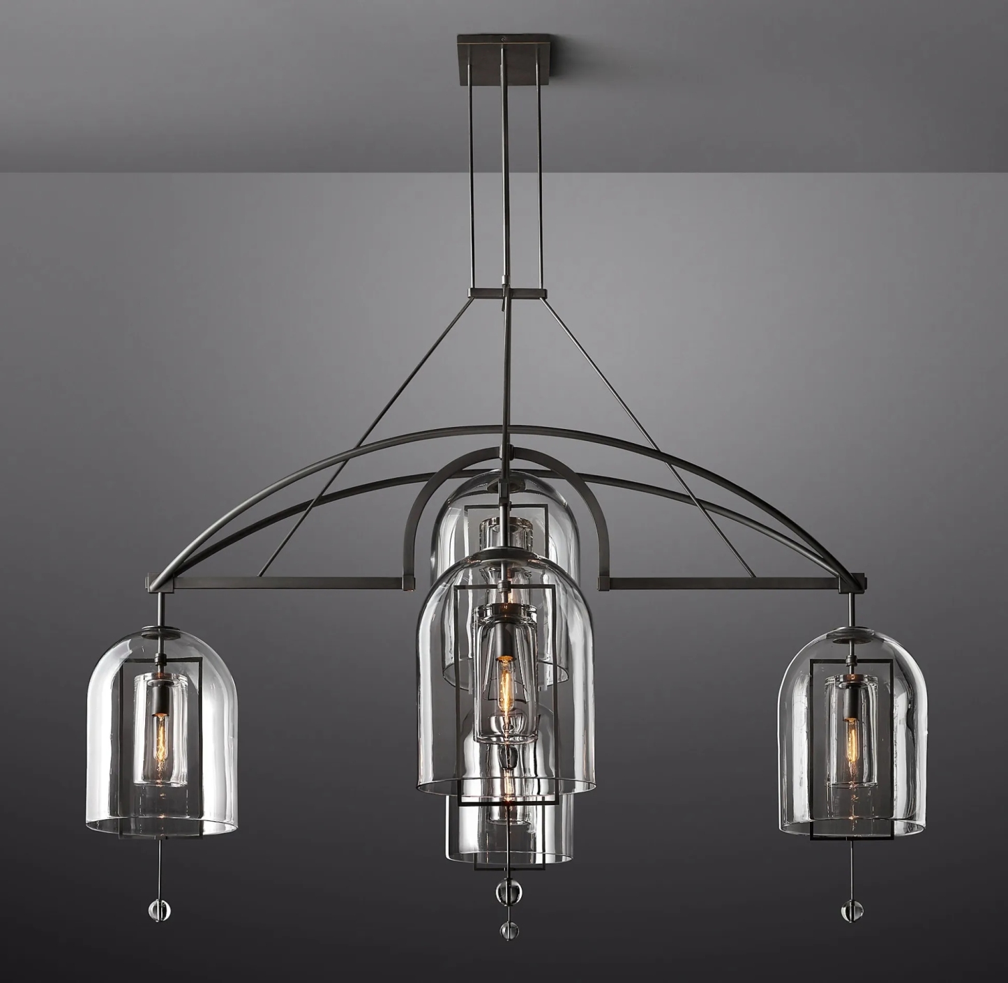 Fulcrumn Round Chandelier 73" 5-Lights