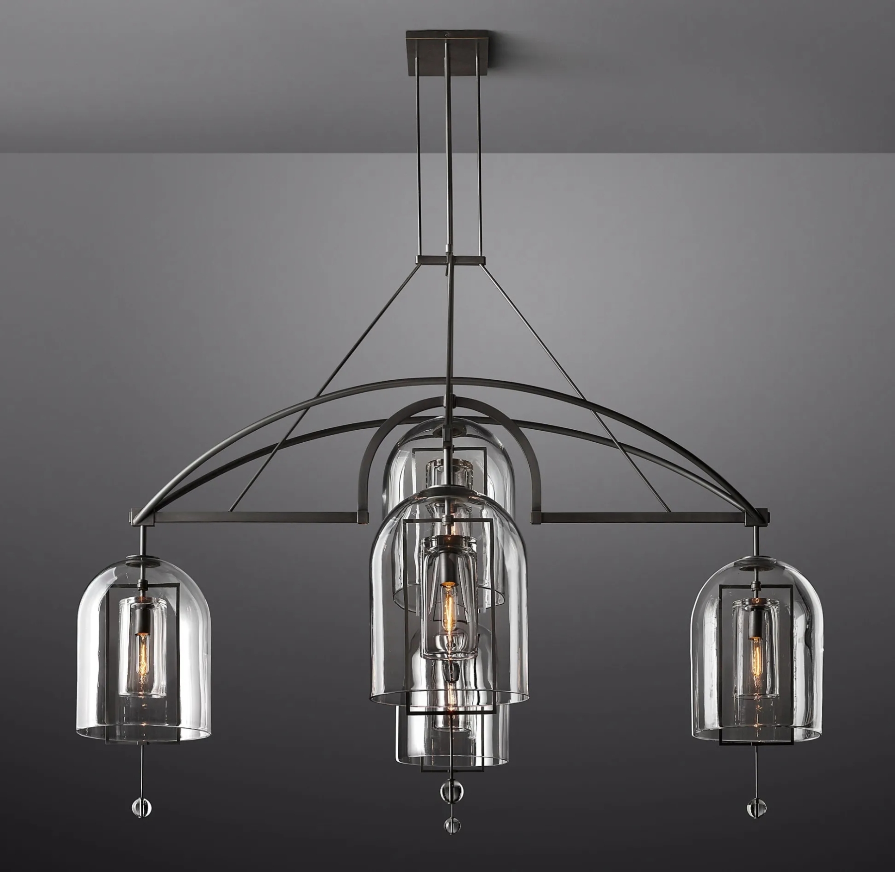 Fulcrumn Round Chandelier 73" 5-Lights